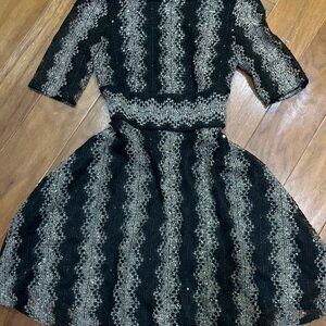 Gabby Skye Women's Dress Size 8/ Black Silver
